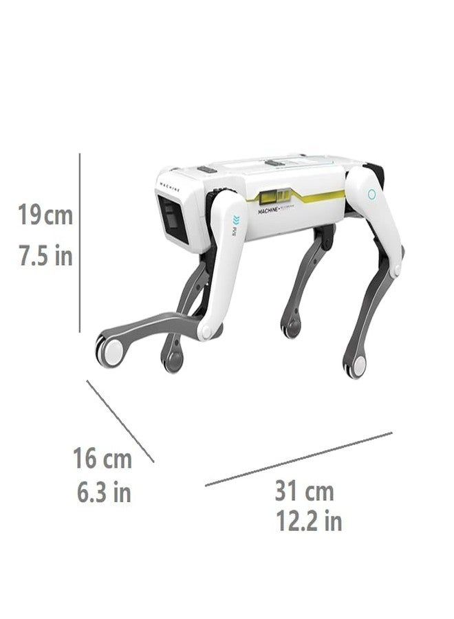 EXOMOON كلب روبوت ميكانيكي ذكي من إكسومون، لعبة كلب روبوت تعمل بالتحكم عن بعد بتردد 2.4 جيجاهرتز، تحكم صوتي ذكي، اتصال بالهاتف عبر البلوتوث، قابل للبرمجة، يرقص، يتفاعل، هدية مثالية للأطفال - Image 2